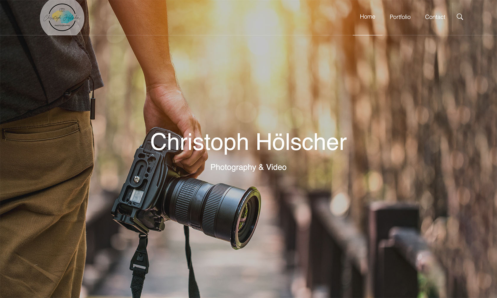 Webseite Christoph Hölscher Fotografie by NCOMM Webdesign